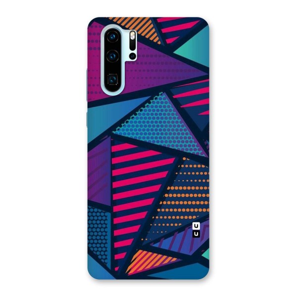 Abstract Lines Polka Back Case for Huawei P30 Pro