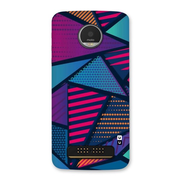 Abstract Lines Polka Back Case for Moto Z Play