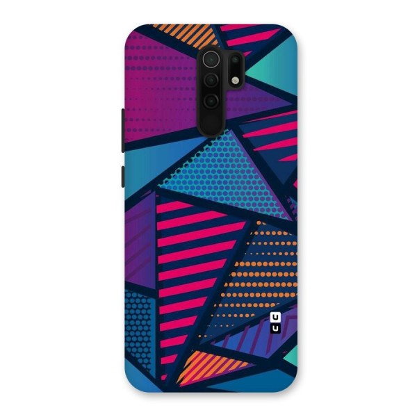 Abstract Lines Polka Back Case for Redmi 9 Prime