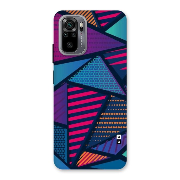 Abstract Lines Polka Back Case for Redmi Note 10