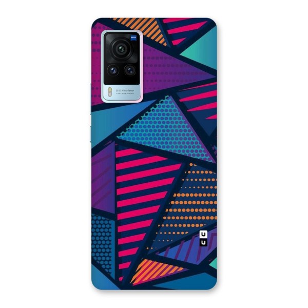 Abstract Lines Polka Back Case for Vivo X60 Pro