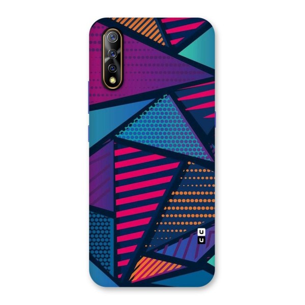 Abstract Lines Polka Back Case for Vivo Z1x