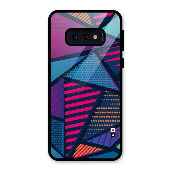 Abstract Lines Polka Glass Back Case for Galaxy S10e