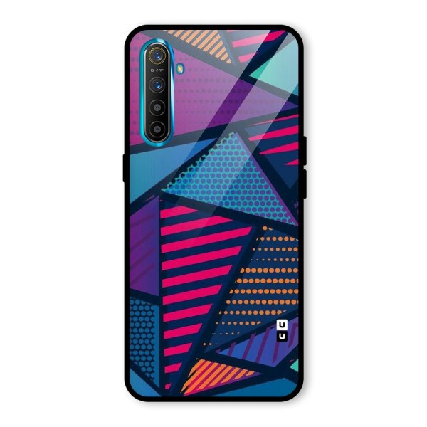 Abstract Lines Polka Glass Back Case for Realme X2