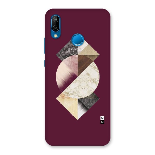 Abstract Marble Pattern Back Case for Huawei P20 Lite