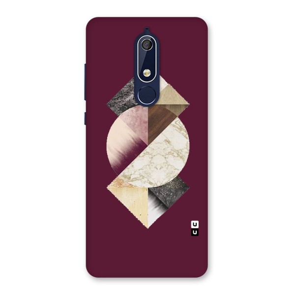 Abstract Marble Pattern Back Case for Nokia 5.1