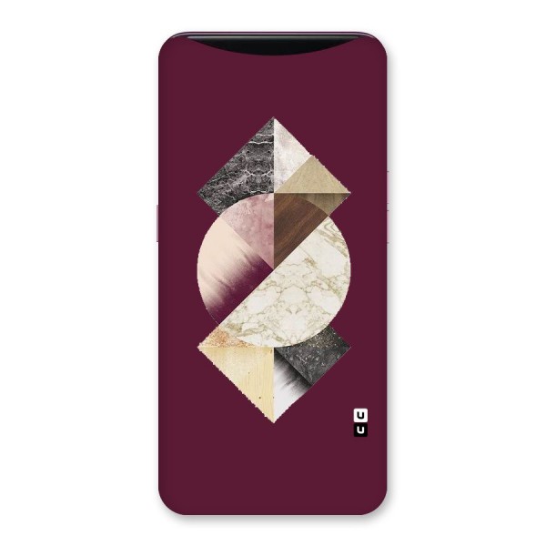 Abstract Marble Pattern Back Case for Oppo Find X