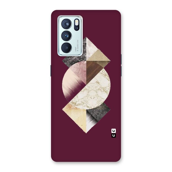 Abstract Marble Pattern Back Case for Oppo Reno6 Pro 5G