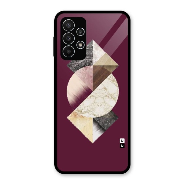 Abstract Marble Pattern Glass Back Case for Galaxy A23