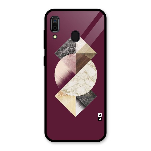 Abstract Marble Pattern Glass Back Case for Galaxy A30