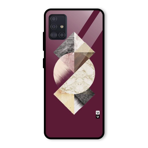 Abstract Marble Pattern Glass Back Case for Galaxy A51