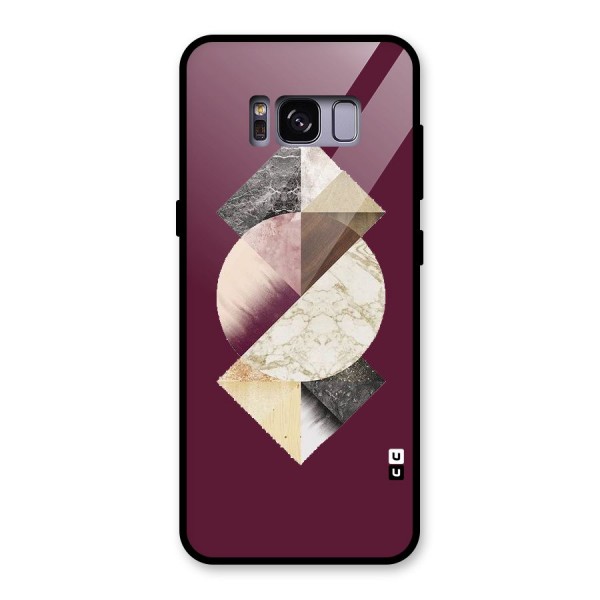 Abstract Marble Pattern Glass Back Case for Galaxy S8