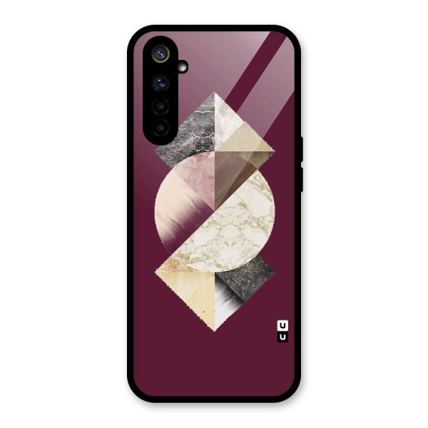 Abstract Marble Pattern Glass Back Case for Realme 6