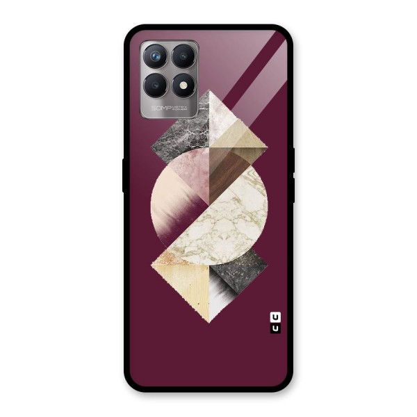 Abstract Marble Pattern Glass Back Case for Realme 8i