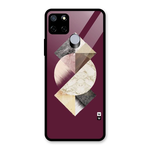 Abstract Marble Pattern Glass Back Case for Realme C12