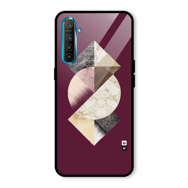 Abstract Marble Pattern Glass Back Case for Realme XT