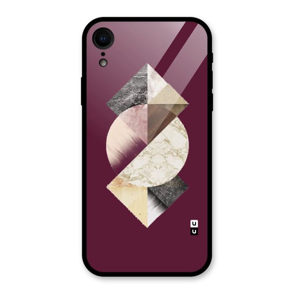 Abstract Marble Pattern Glass Back Case for XR