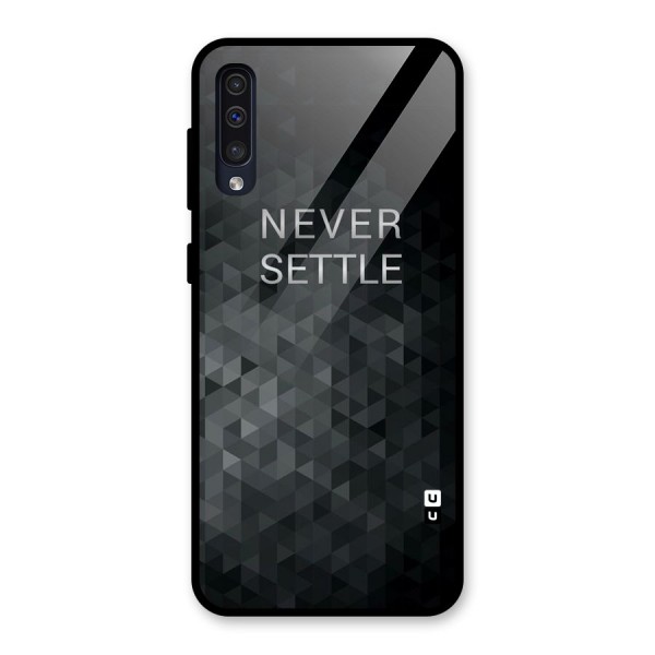 Abstract No Settle Glass Back Case for Galaxy A50s