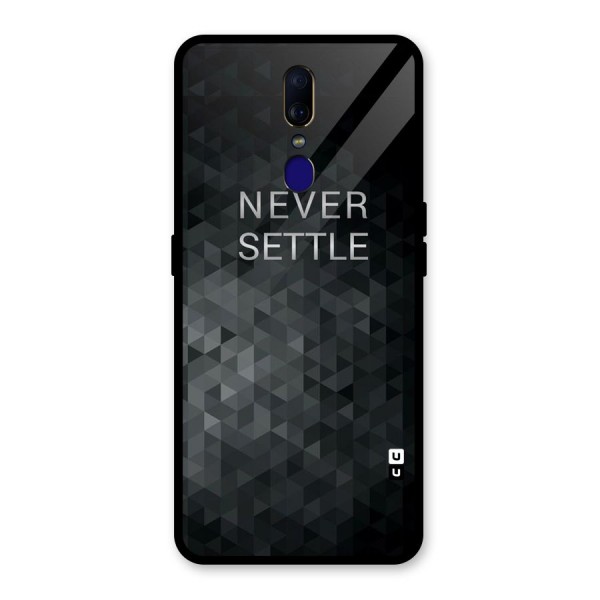 Abstract No Settle Glass Back Case for Oppo F11