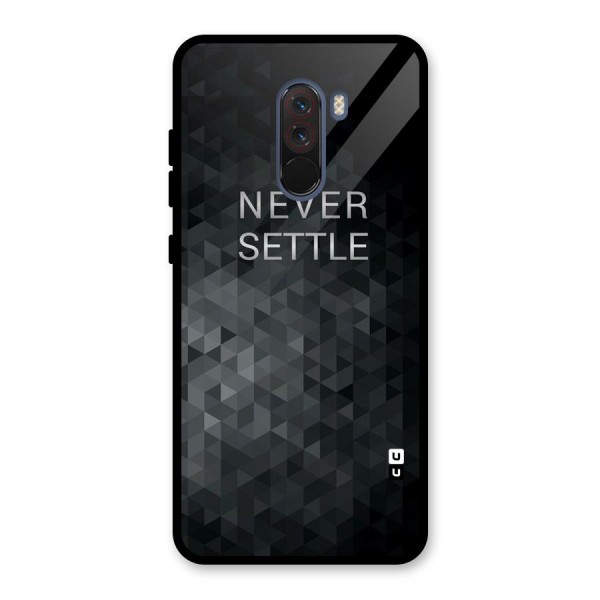 Abstract No Settle Glass Back Case for Poco F1