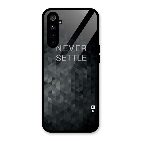 Abstract No Settle Glass Back Case for Realme 6