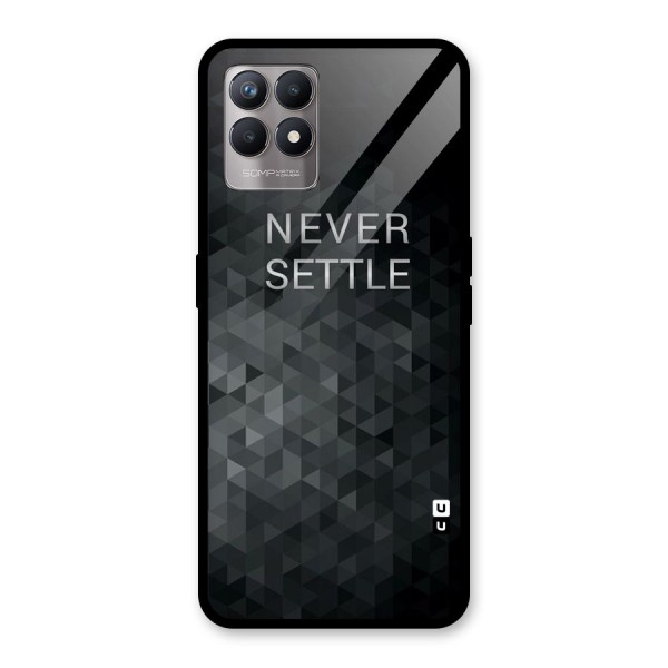 Abstract No Settle Glass Back Case for Realme 8i