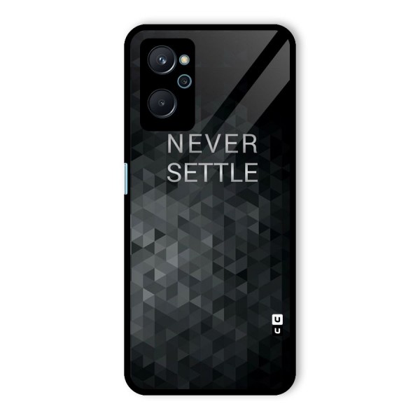 Abstract No Settle Glass Back Case for Realme 9i