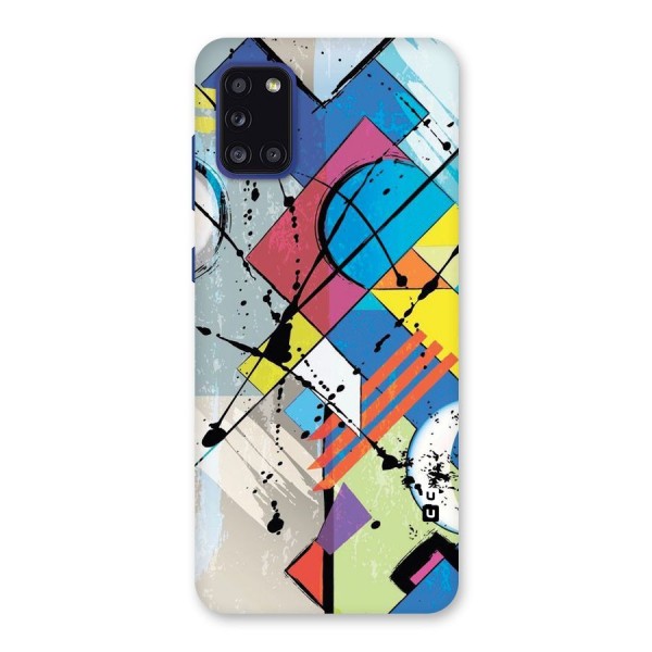 Abstract Paint Shape Back Case for Galaxy A31