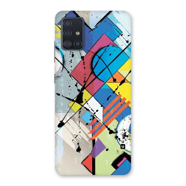 Abstract Paint Shape Back Case for Galaxy A51