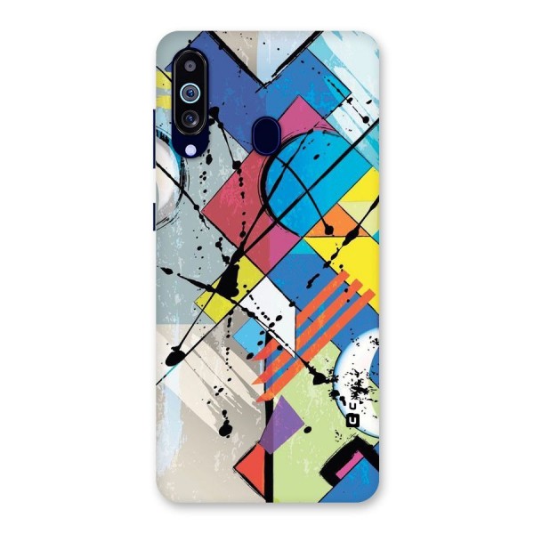 Abstract Paint Shape Back Case for Galaxy A60