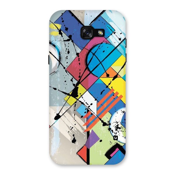 Abstract Paint Shape Back Case for Galaxy A7 (2017)