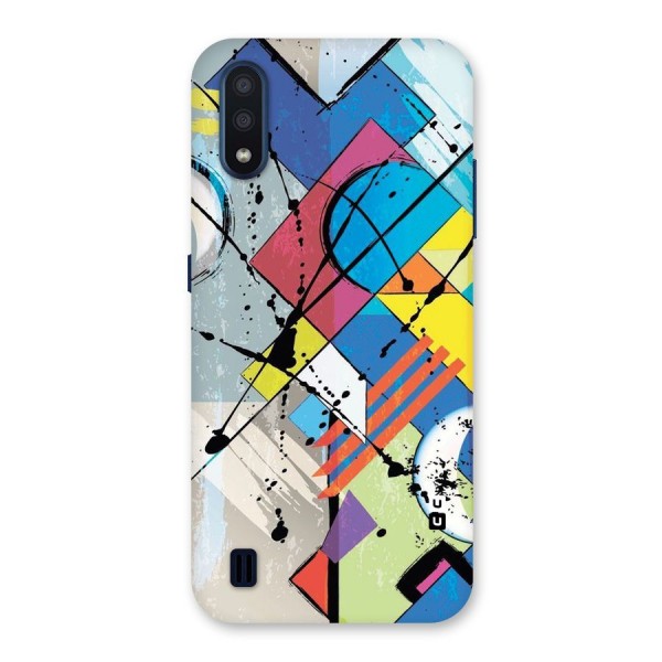 Abstract Paint Shape Back Case for Galaxy M01