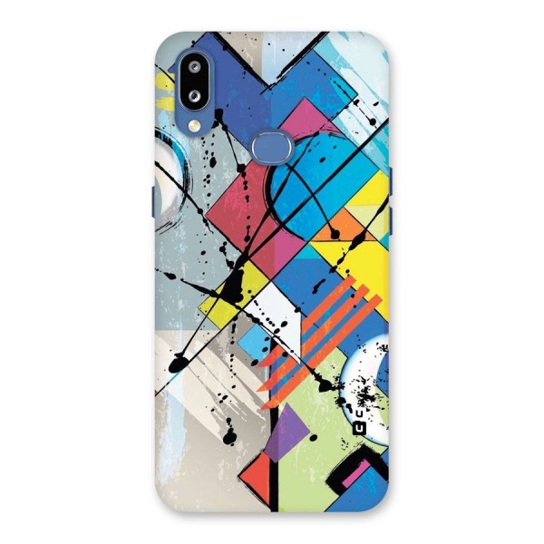 Abstract Paint Shape Back Case for Galaxy M01s