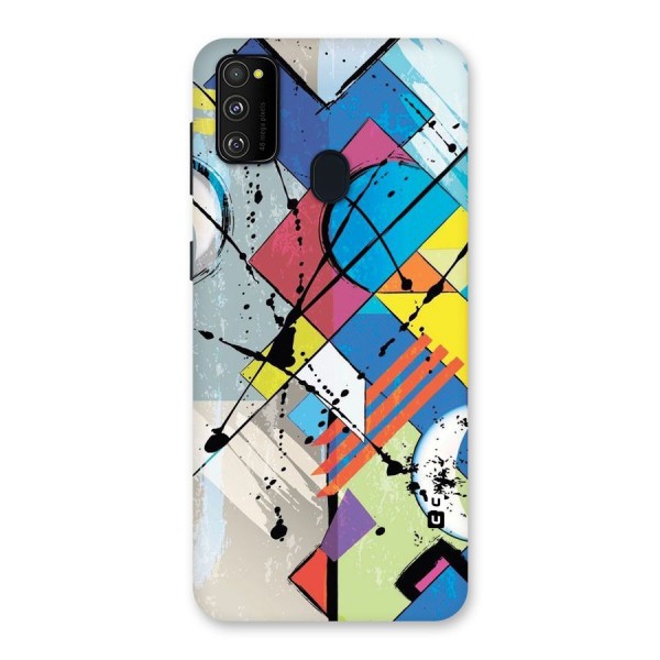 Abstract Paint Shape Back Case for Galaxy M21