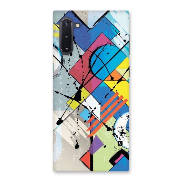 Abstract Paint Shape Back Case for Galaxy Note 10