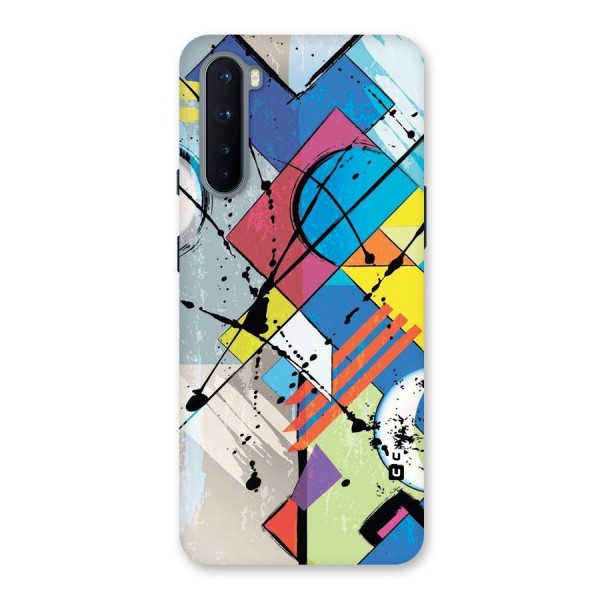 Abstract Paint Shape Back Case for OnePlus Nord