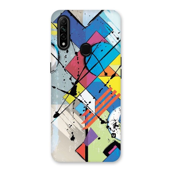 Abstract Paint Shape Back Case for Oppo A31