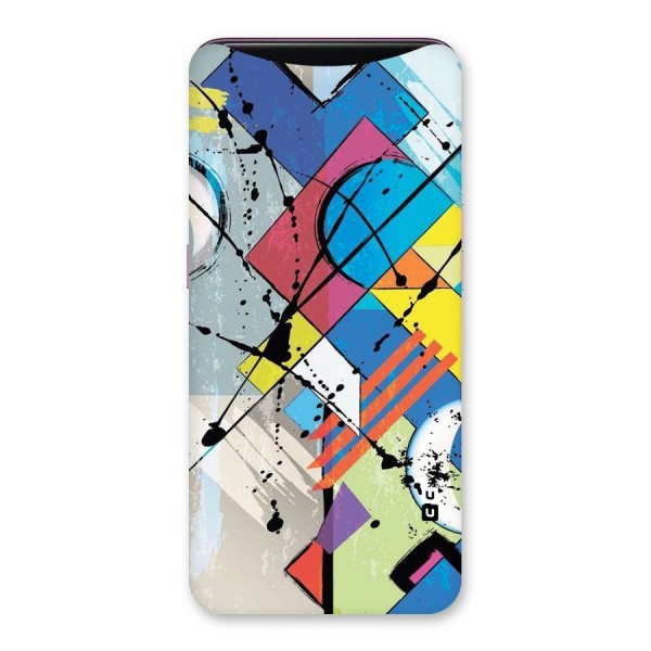 Abstract Paint Shape Back Case for Oppo Find X