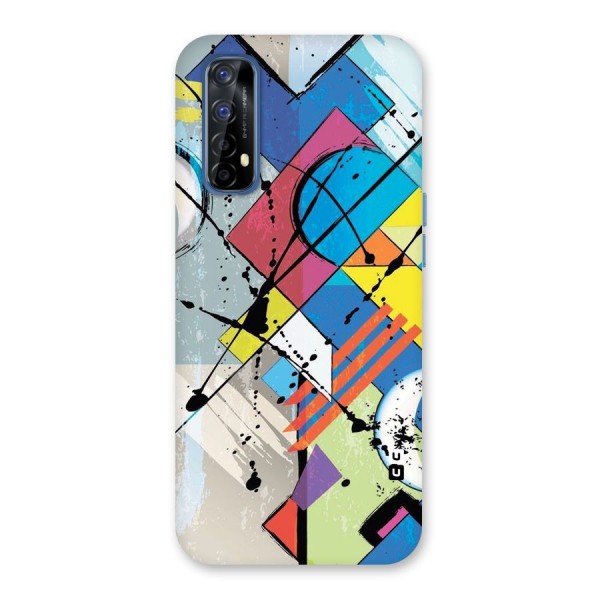 Abstract Paint Shape Back Case for Realme 7