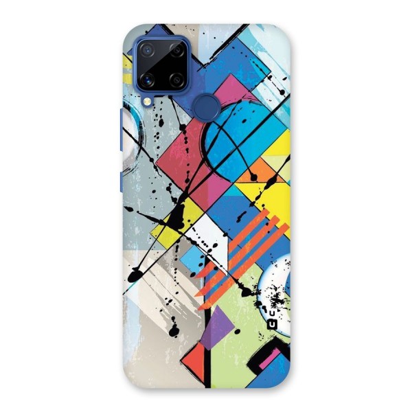 Abstract Paint Shape Back Case for Realme Narzo 30A