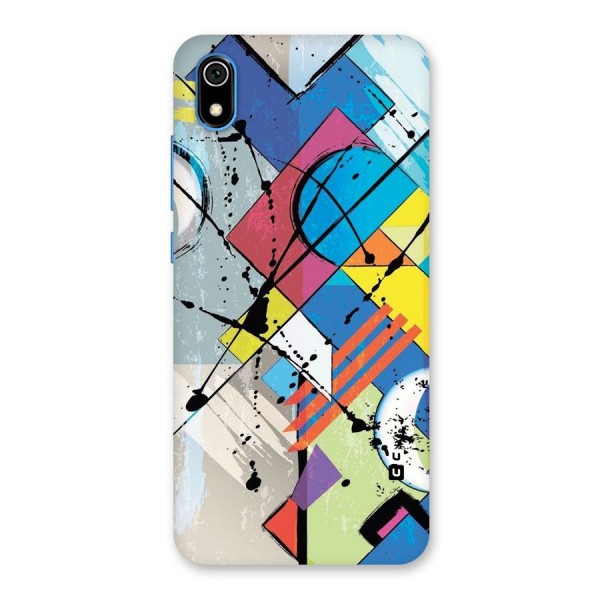 Abstract Paint Shape Back Case for Redmi 7A