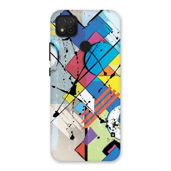 Abstract Paint Shape Back Case for Redmi 9C