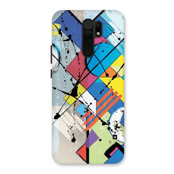 Abstract Paint Shape Back Case for Redmi 9 Prime