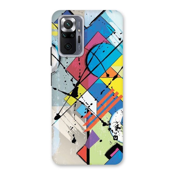 Abstract Paint Shape Back Case for Redmi Note 10 Pro