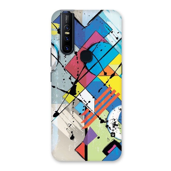 Abstract Paint Shape Back Case for Vivo V15