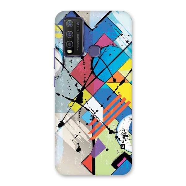 Abstract Paint Shape Back Case for Vivo Y30