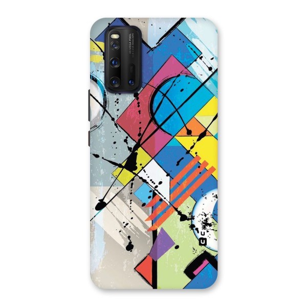 Abstract Paint Shape Back Case for Vivo iQOO 3