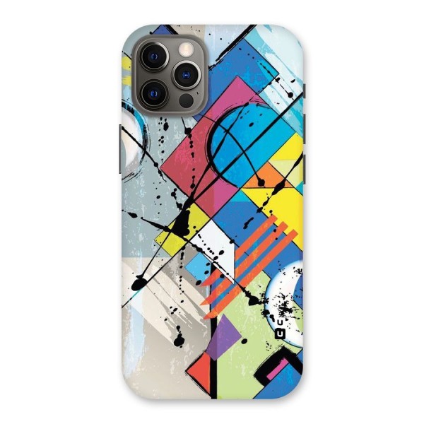 Abstract Paint Shape Back Case for iPhone 12 Pro