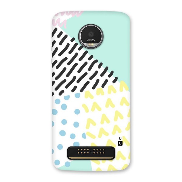 Abstract Pastel Back Case for Moto Z Play