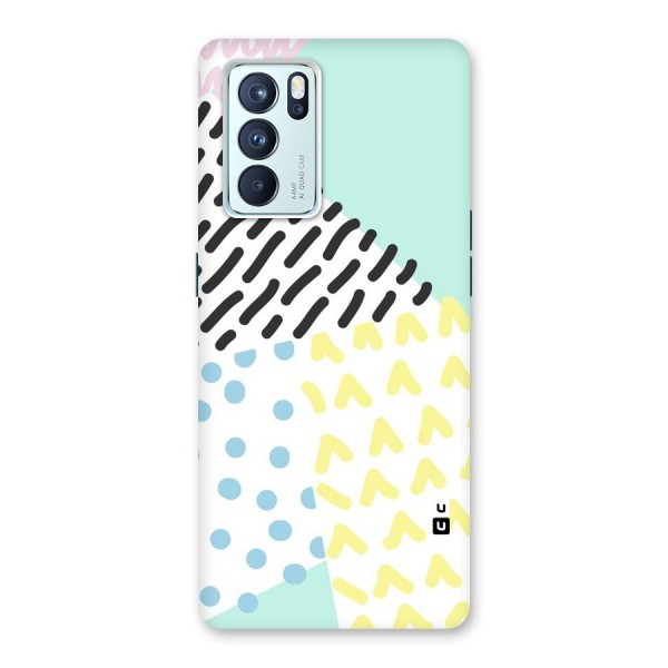 Abstract Pastel Back Case for Oppo Reno6 Pro 5G